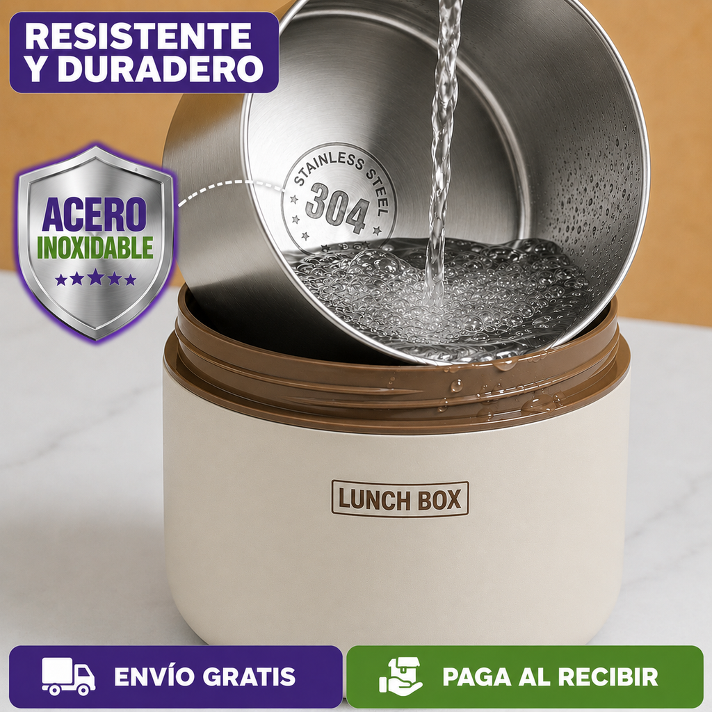 [OFERTA] Portacomidas y Lonchera Térmica - Set x4 🔥