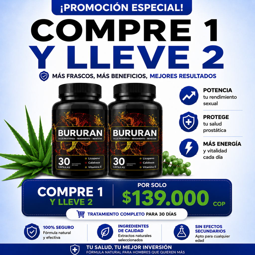 BURURAN 🔥¡OFERTA LIMITADA! ⚡Compre 1 y lleve 2 - Tratamiento Completo 🔥